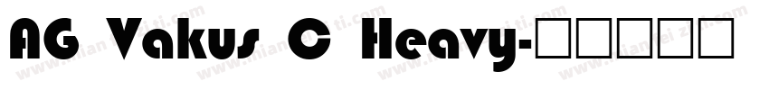 AG Vakus C Heavy字体转换